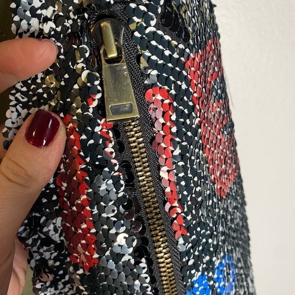 Ramy Brook Mickie Graffiti Sequin Bomber Jacket - Picture 8 of 9